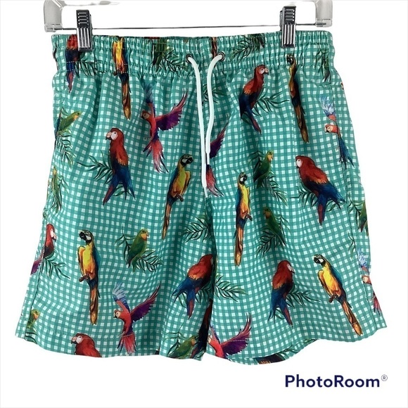 Trunks Surf & Swim Co. Parrot Swim Shorts - Picture 1 of 4